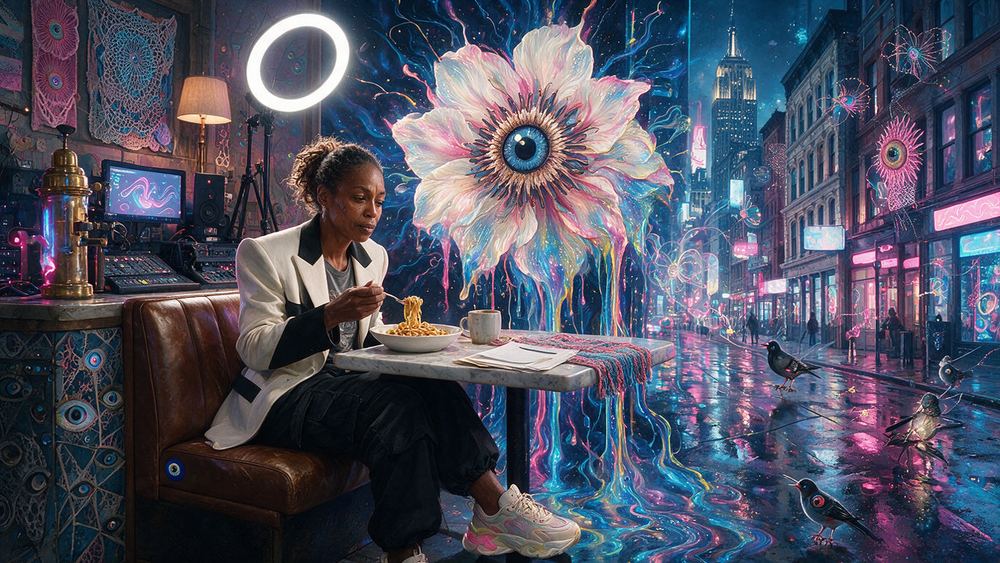 Yolanda Odom, a podcast editor removing the breaths from a person's voice