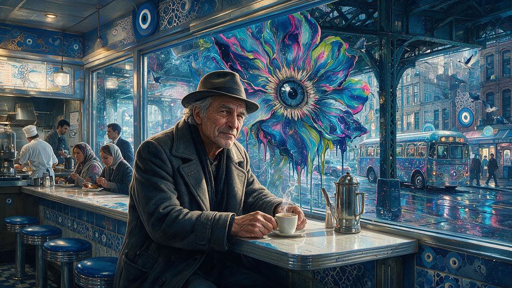 Andrei Moroianu, a man who has sat on the same diner stool since 1991