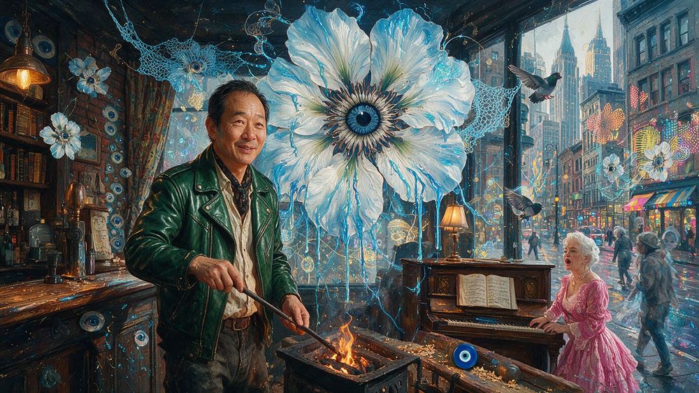 Rinchen Ilagan, a man who stokes the stove in the middle of the barroom floor