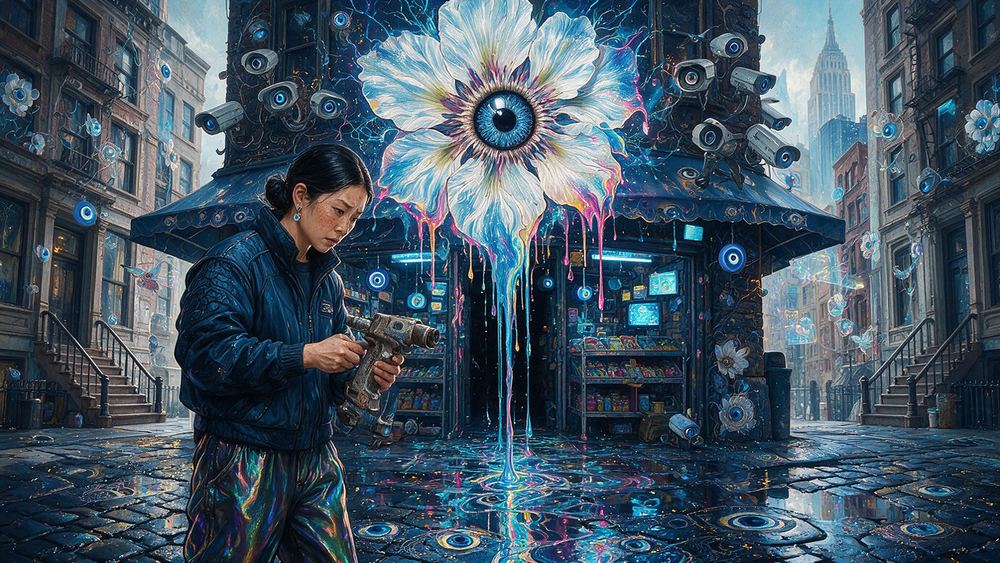 Eun-ji Yamashita, a bodega owner with sixteen cameras and one blind corner