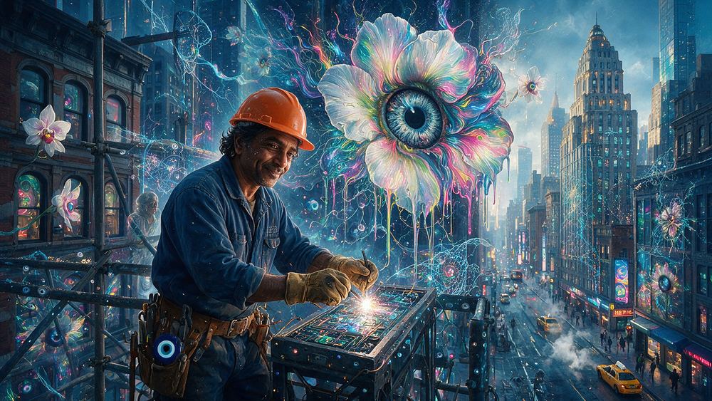 Mahesh Bhattacharya, an ironworker whose grandmother did the same trade
