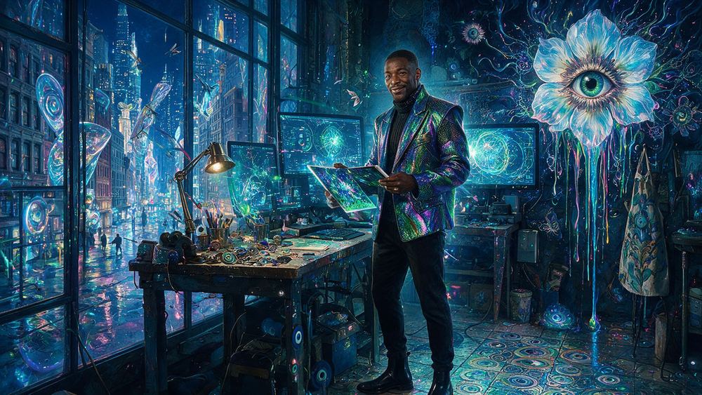 Lamont Foster-Ames, a man who rigs a character so it can act on any stage