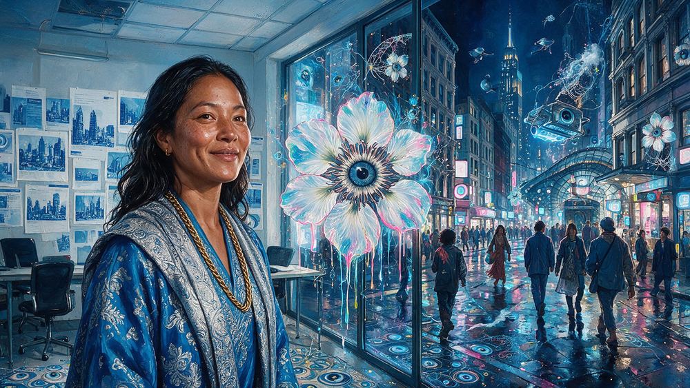 Yangzom Lama, a woman who paid the artists out of her own pocket