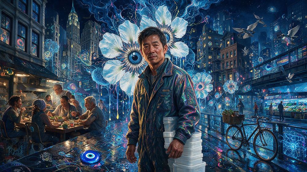 Chen Ueda, a produce buyer at Hunts Point at three in the morning