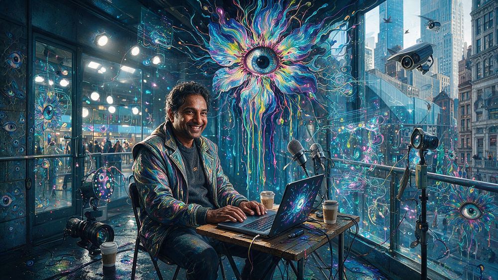 Rajesh Raghunathan, a man who edits an hour down to five minutes on a laptop at a kitchen counter