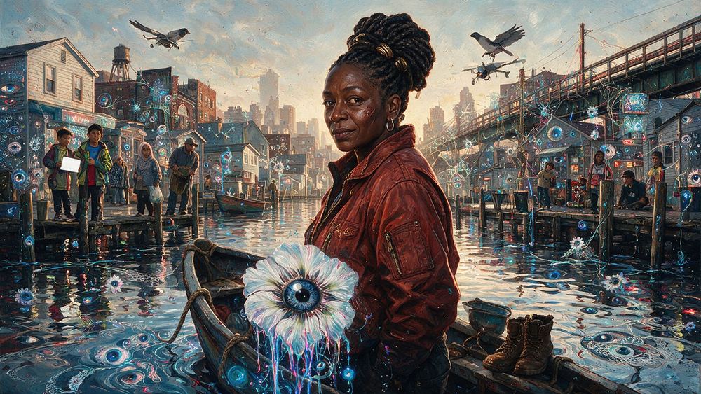 Latasha Bridges, a woman who runs the block's flood text chain
