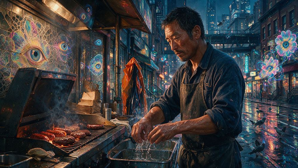 Dorje Tsering, a bodega grill man who knows four hundred orders by face