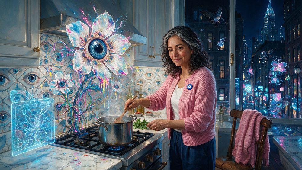 Soledad Marchena, an aide who cooks the food of a country she has never been to