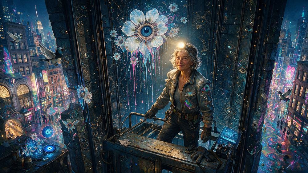 The Woman Who Keeps the Elevators Alive