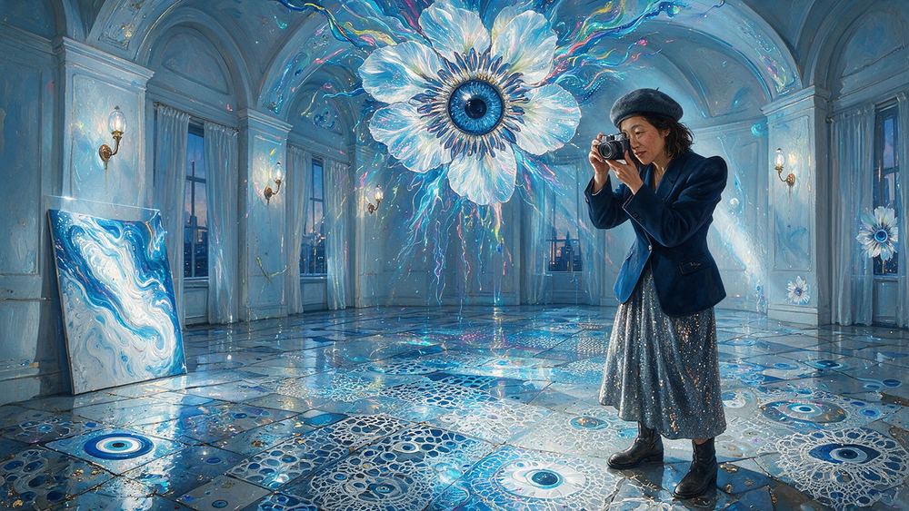 Ah-lam Matsuda, a woman photographing the show for people who will never come