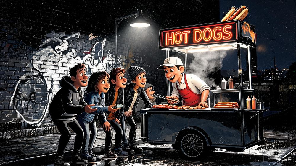 The Hot Dog Cart