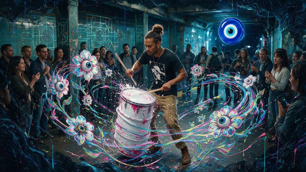 The Bucket Drummer