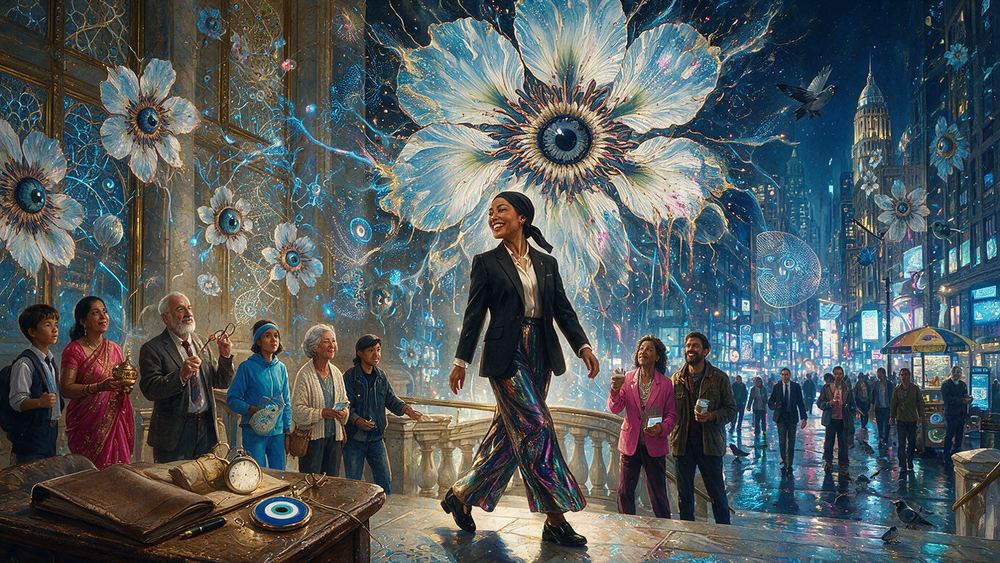 Consuelo Villanueva, a trader who reads only the art and never the volume