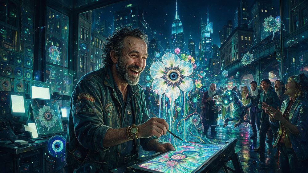 Gedalia Rubinstein, a creature designer who has worked for the studios and now releases his own