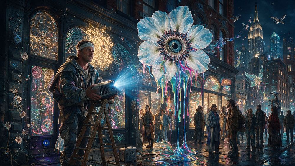 Tomasz Stanescu, a man whose piece is hung badly and will not say anything