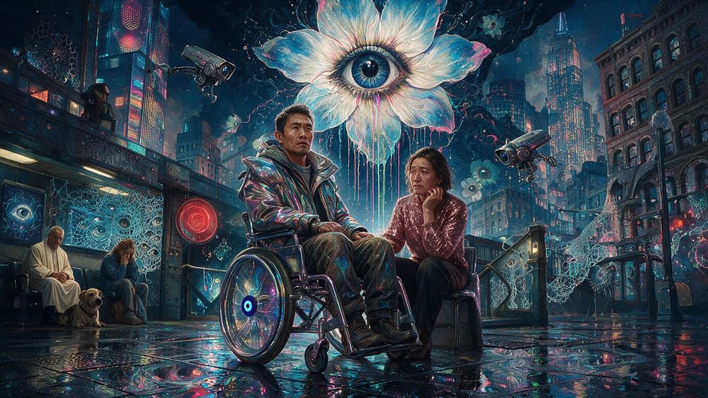 Bo Cheung, a man in a wheelchair navigating a station with no elevator