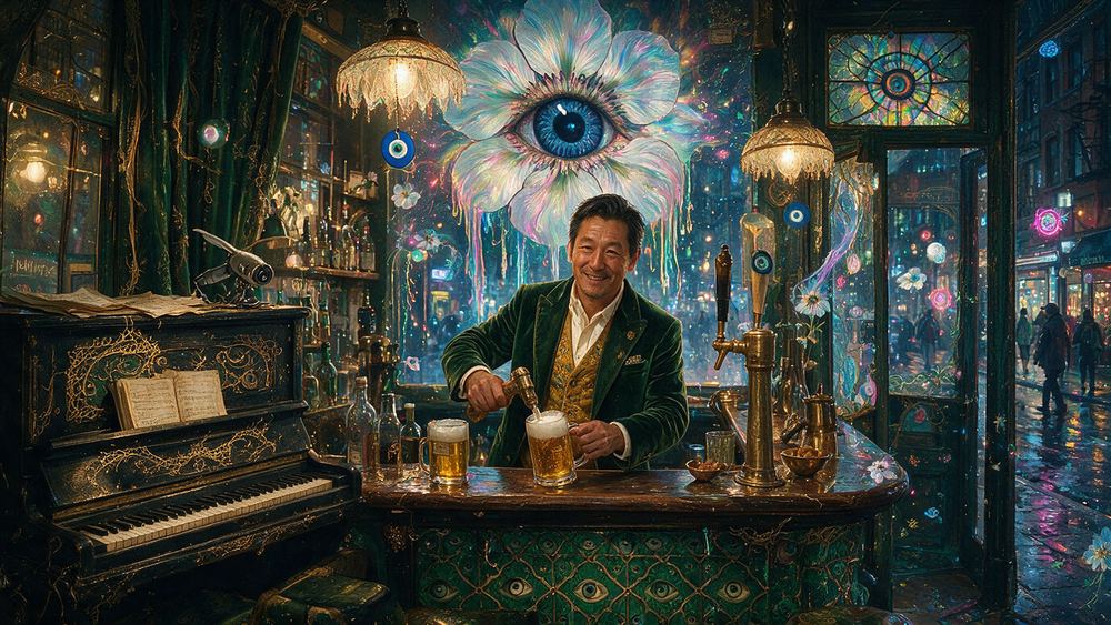 Sung-min Cheung, a bartender at a Village room that has been a refuge since 1864