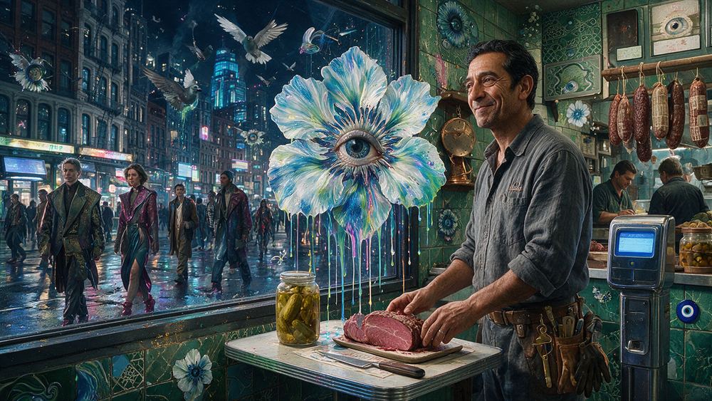 Reza Osmani, a man who hangs the salamis and knows which are ready