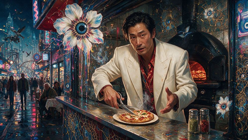 Bo Nakamura, a man who cuts with scissors instead of a wheel