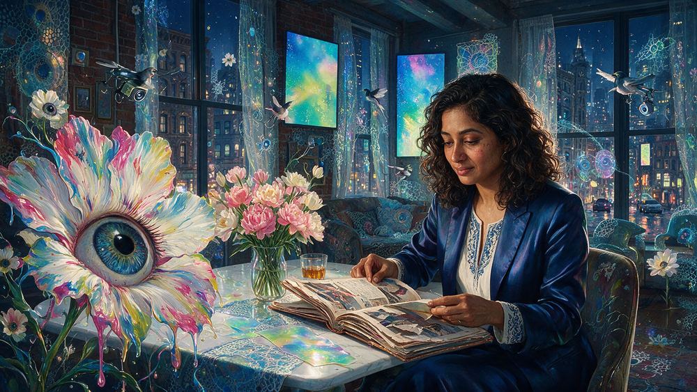 Fariha Rahman, a woman who bids at four in the morning from a Park Slope parlour