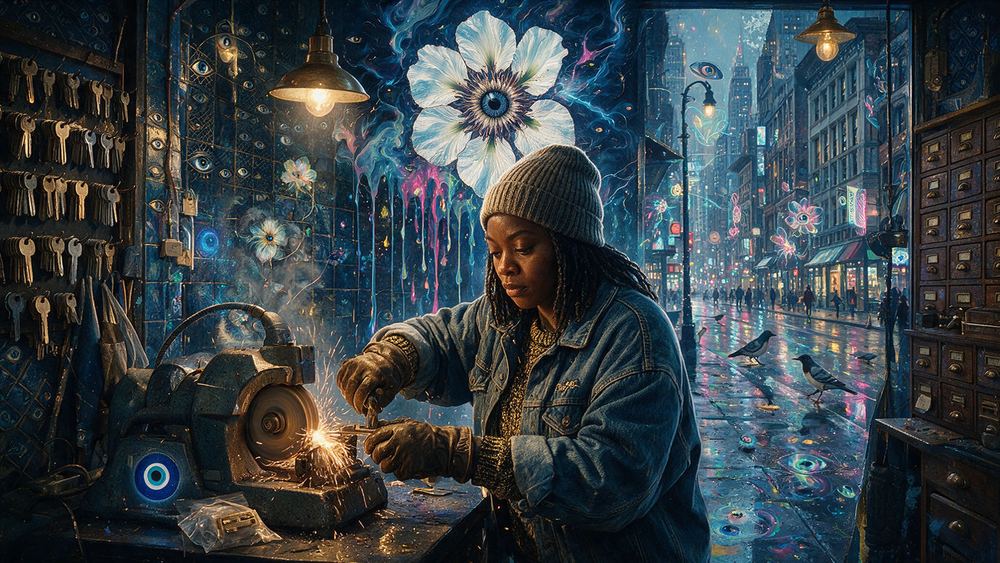 Ebony Rucker, a woman who cuts keys and has stopped asking why