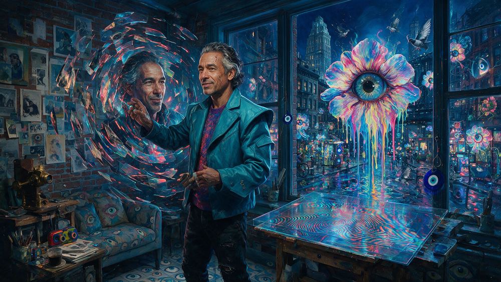 The Man Who Sees Every Portrait in Red and Cyan, for Coldie