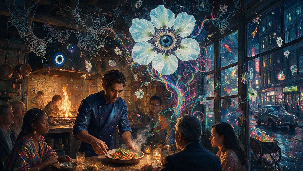 Naveen Qureshi, a chef who cooks over a wood fire in an open Village kitchen