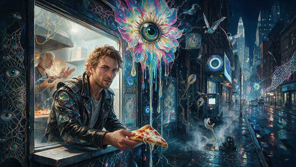 Bogdan Vasilenko, a dollar slice man at four in the morning