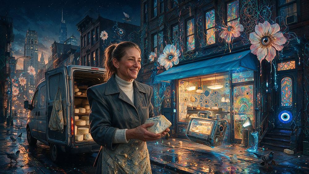 Zofia Vasilenko, a cheese supplier who drives the same route every dawn