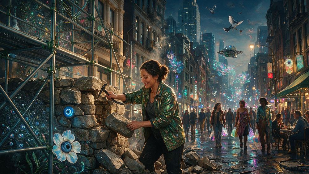 Zahra Chalabi, a bridge painter who never finishes because it starts again