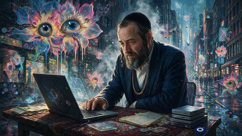 Boruch Teitelbaum, a man who runs a spreadsheet of who is owed what