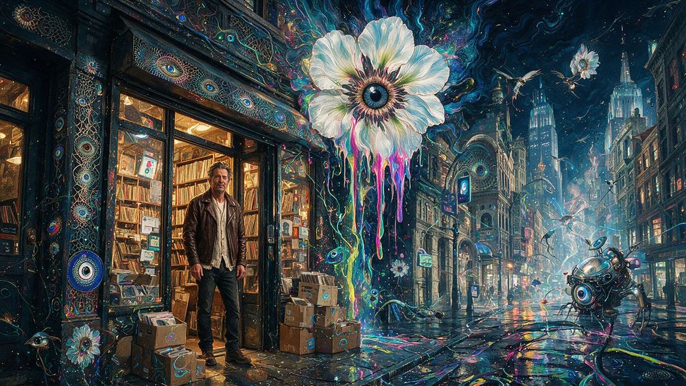 Rocco Quilty, a record shop owner who is the neighbourhood's memory