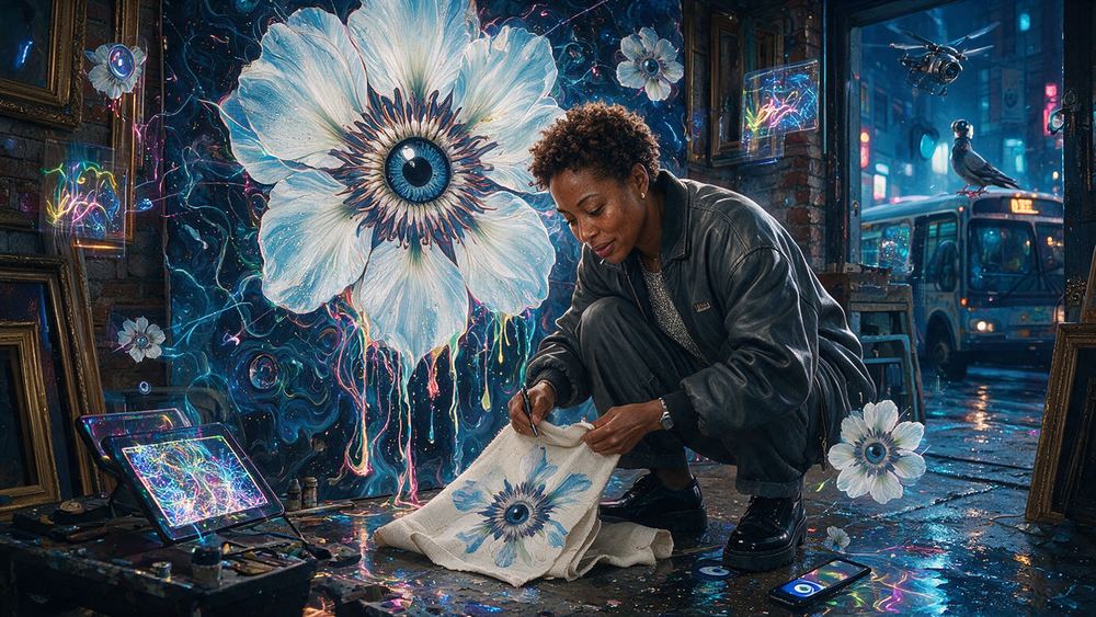 Ebony Rucker, a woman who leaves the errors in so you can tell a hand made it
