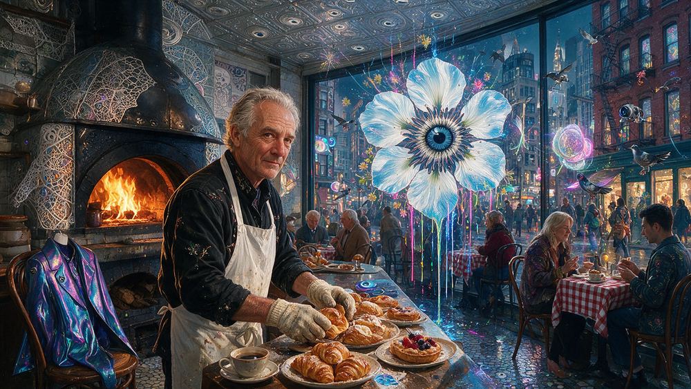 Vincent Halloran, a pastry man at a Little Italy counter open since 1892