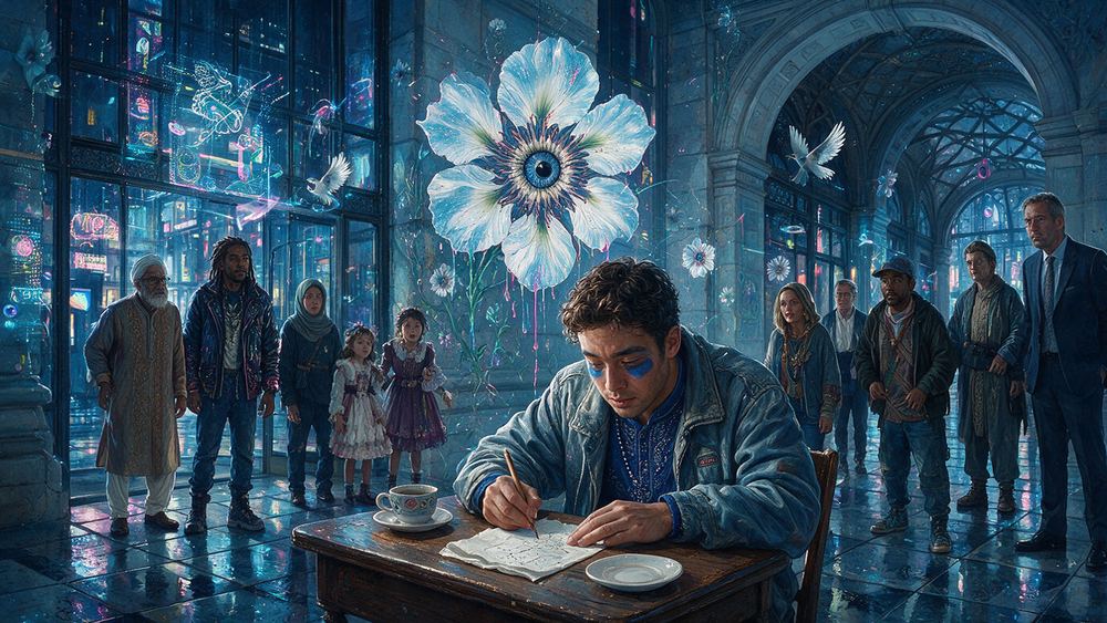 Karma Abdrakhmanov, a man who does the arithmetic on a napkin in a diner