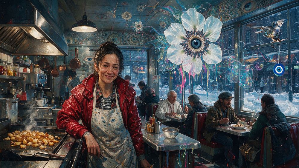Cherry Hyacinth, a night manager at a diner that has never once locked its door