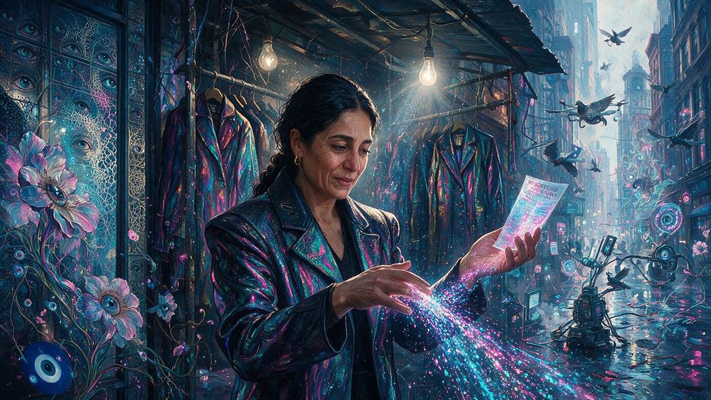 Zahra Nasrallah, a woman who sorts pixels by brightness until the face slides off