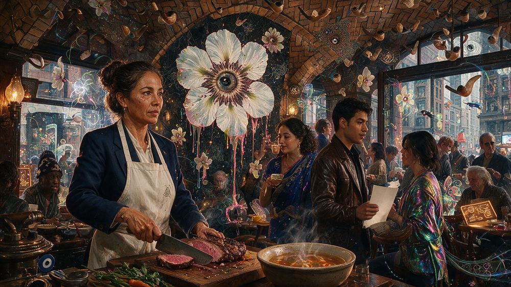 Analiza Tsering, a carver at a chophouse where the mutton chop has not changed since 1885