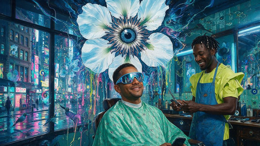 The Man Who Checks in the Barber's Chair