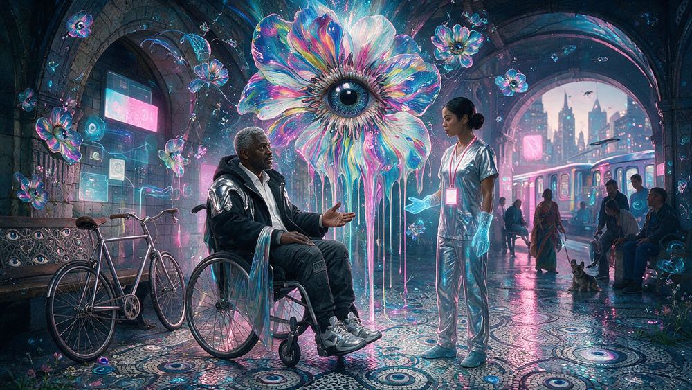 Winston Whyte, a man in a wheelchair navigating a station with no elevator