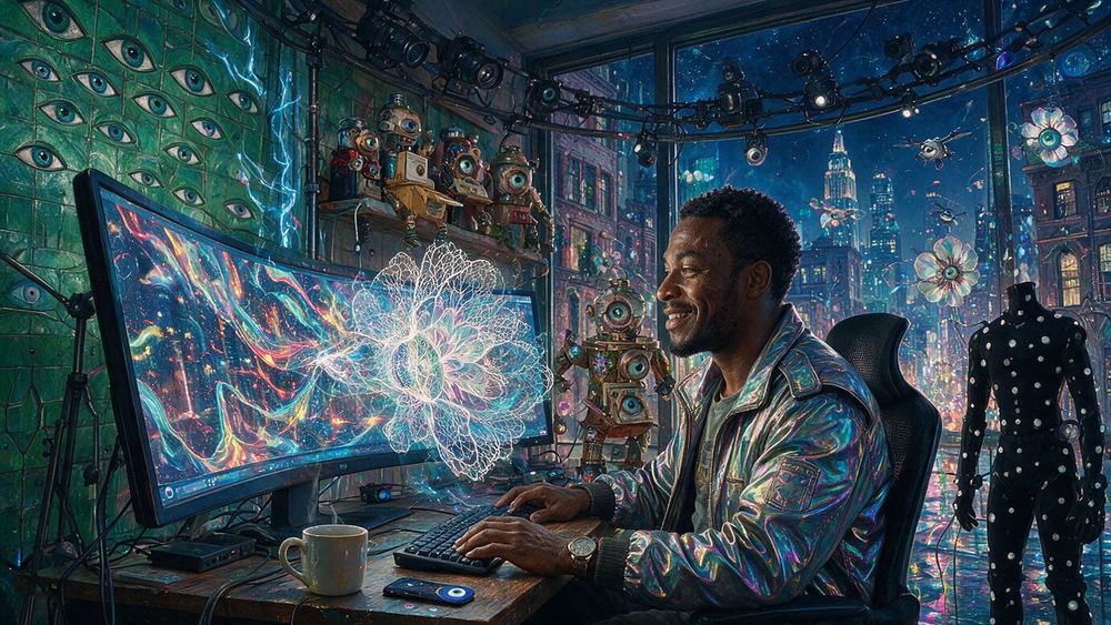 Junior Whyte, a man who animates a character built entirely from bodega parts
