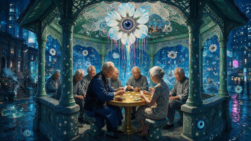The Chinese Grandfather at the Card Table