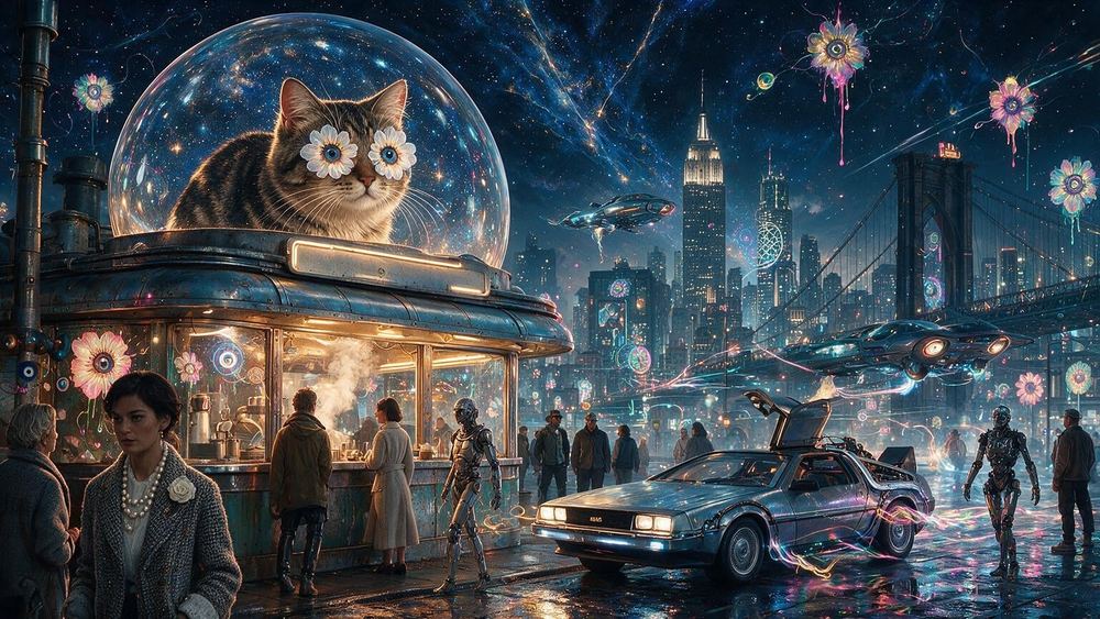 The Diner Cat in the Observation Bubble