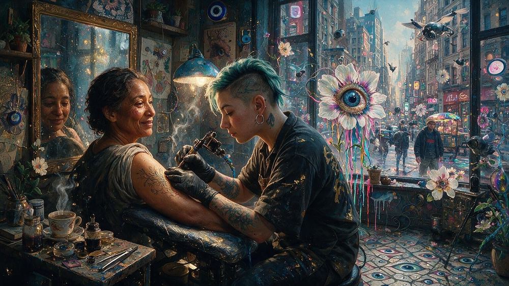 The Tattooist Who Covers the Scar Properly