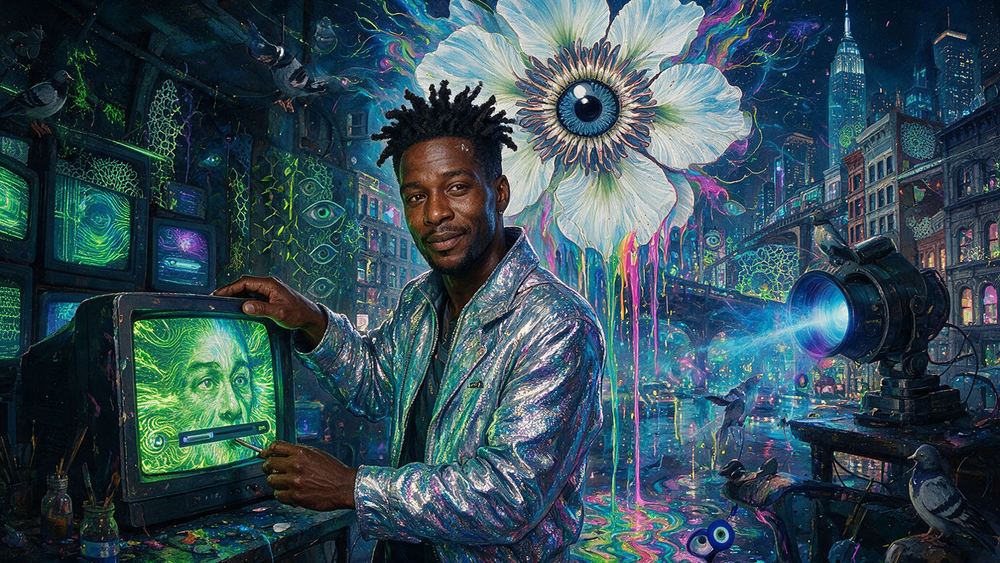 Deshawn Odom, a man who makes art out of the moment a video file breaks