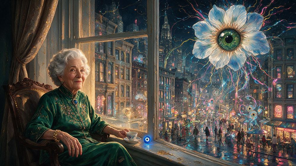 The Woman Sixty One Years on One Block
