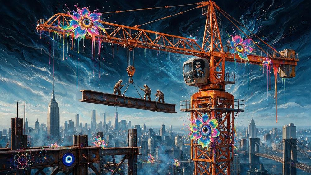 The Crane Held the Beam
