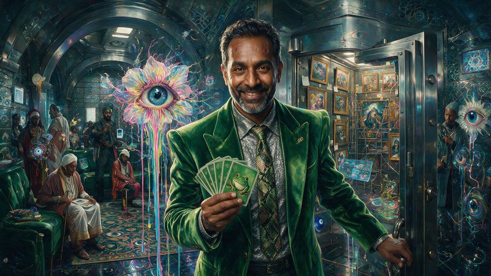 The Man With a Hot Pocket of Cards and a Cold Vault of Ones, for Bharat Krymo