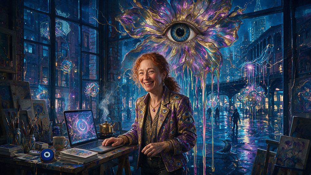 Chana Friedlander, a woman who airdrops a derivative to everyone who bought her first piece