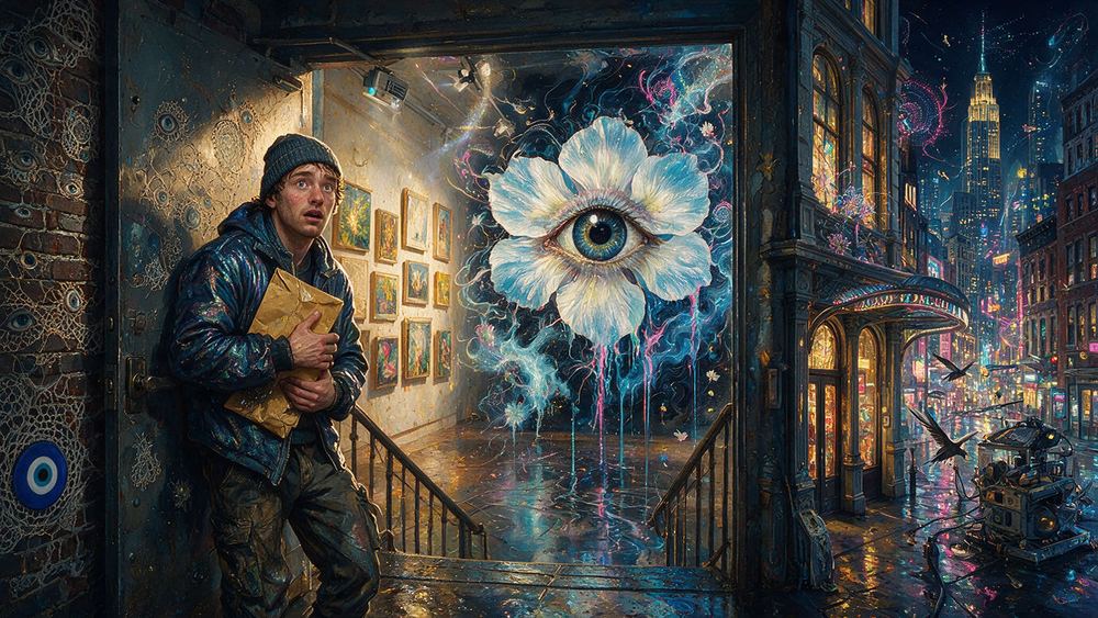 Gennaro Belsky, a man hanging forty frames in a night
